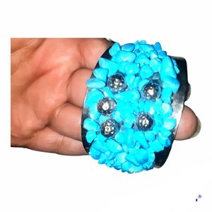 Vintage turquoise/silver cuff bracelet